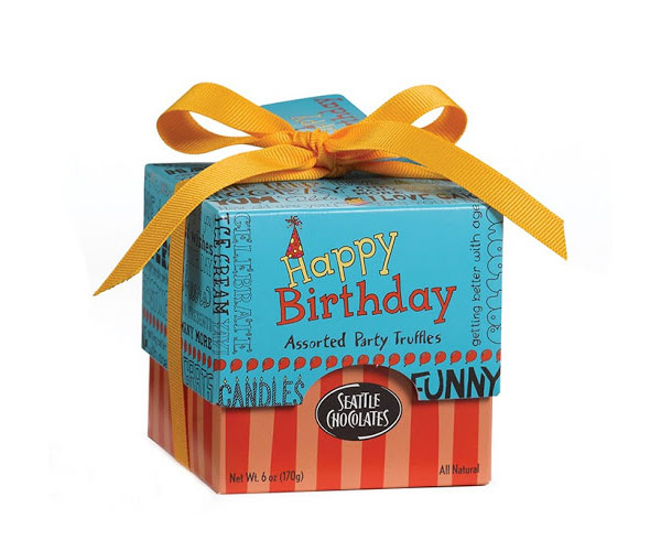 Birthday Gift Box - White Confetti Box-hangkhonggiare.com.vn